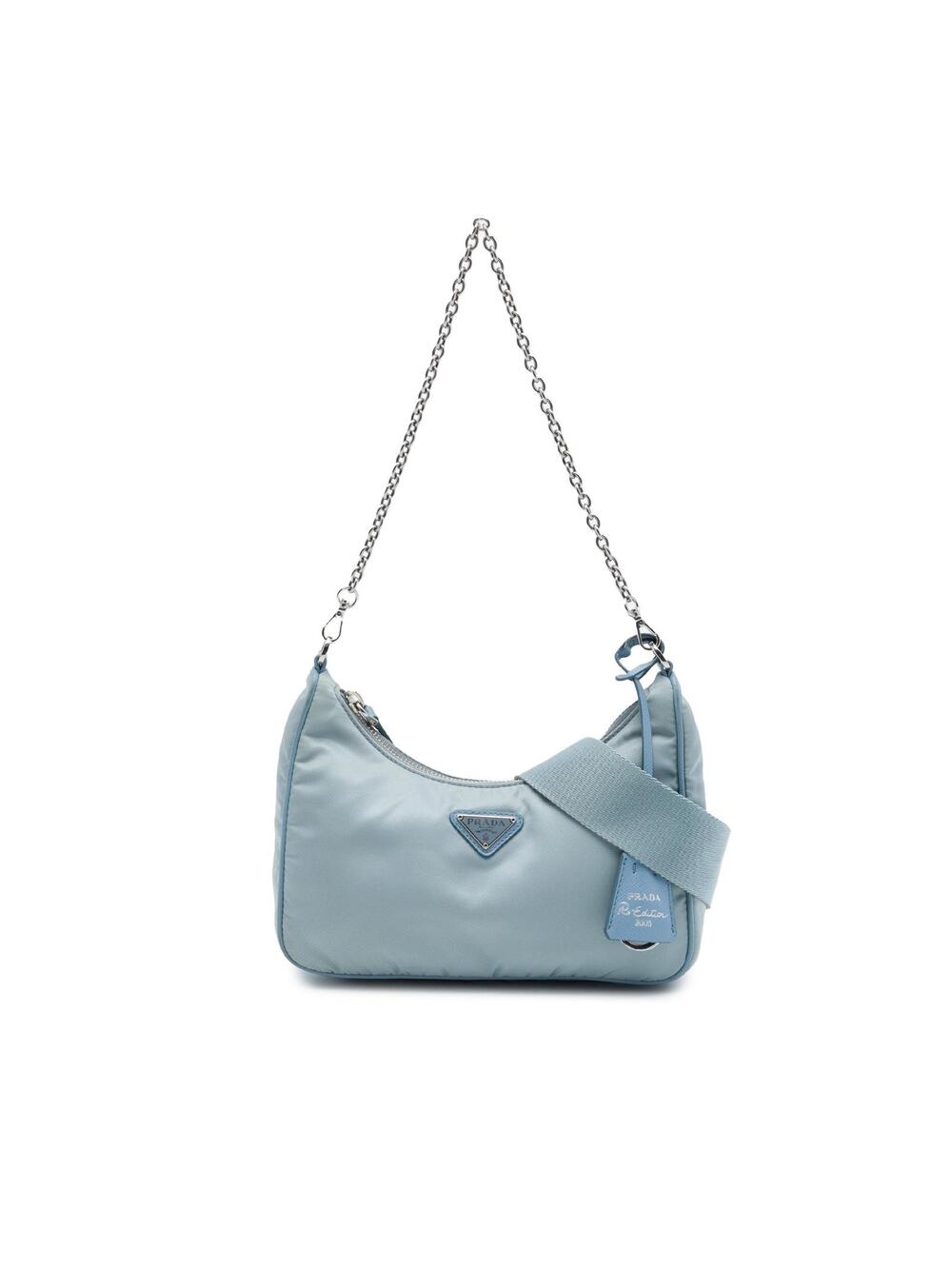Prada Saffiano Trimmed Tessuto Re #356541P10B